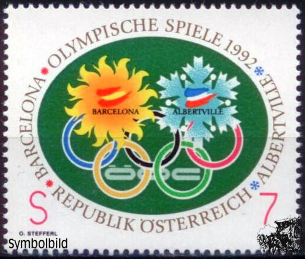 Österreich ** 1992 - 7 S - Olympische Spiele 1992