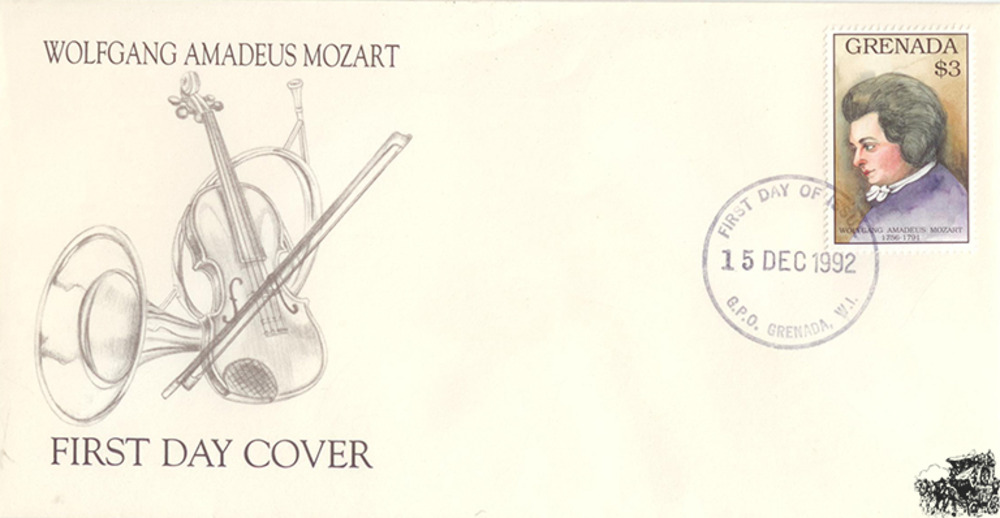 Grenada FDC 1992 200.Todestag Mozart 