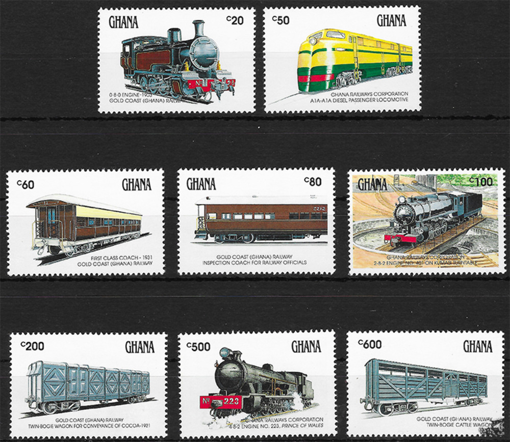 Ghana 1992 ** - Eisenbahn in Ghana