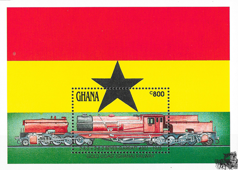 Ghana 1992 ** - Eisenbahn in Ghana