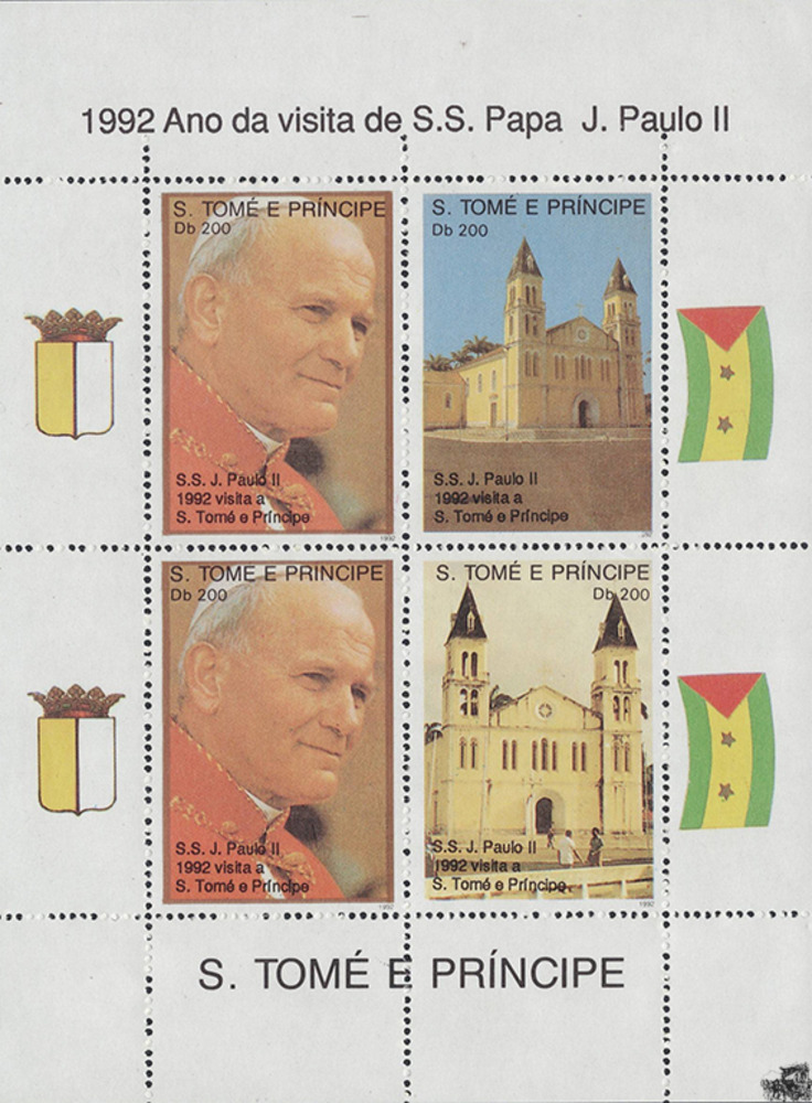 Saó Tomé und Principe 1992 ** - Papstbesuch 