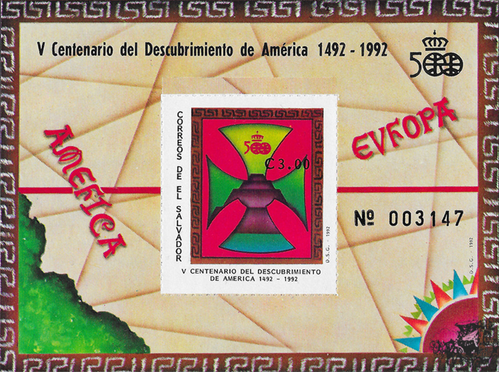 El Salvador 1992 ** - Kreuz mit Pyramide