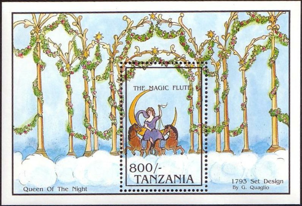 Tansania ** 1992 - 200. Todestag W. A. Mozart Block