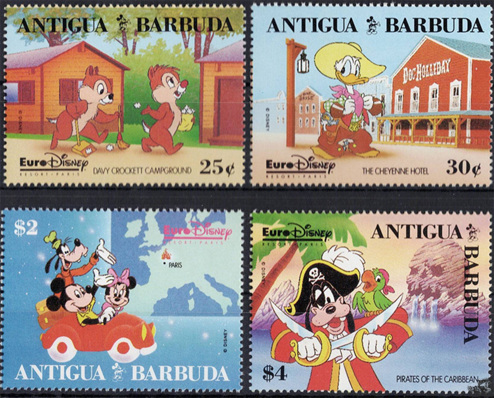 Antigua & Barbuda 1993 ** - Disney Kurzserie, Campingplatz