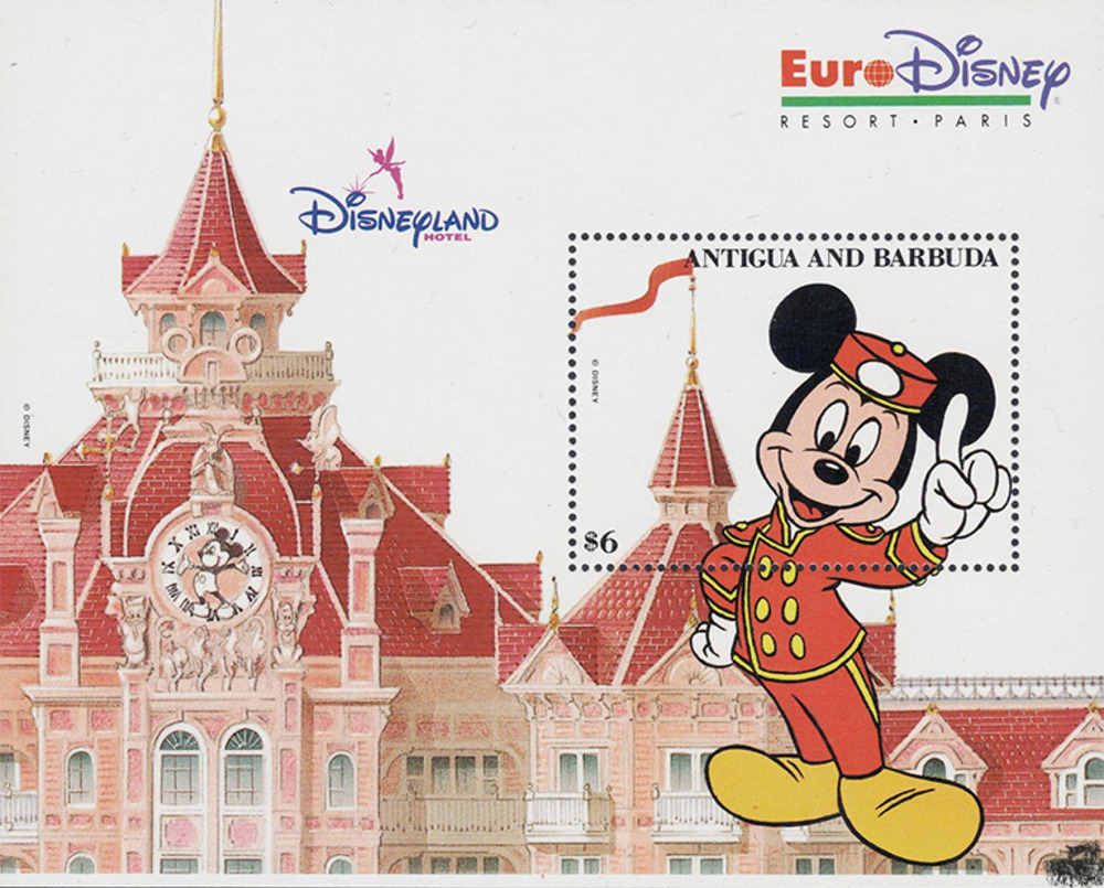 Antigua und Barbuda 1993 ** - Disneyblock, Micky 