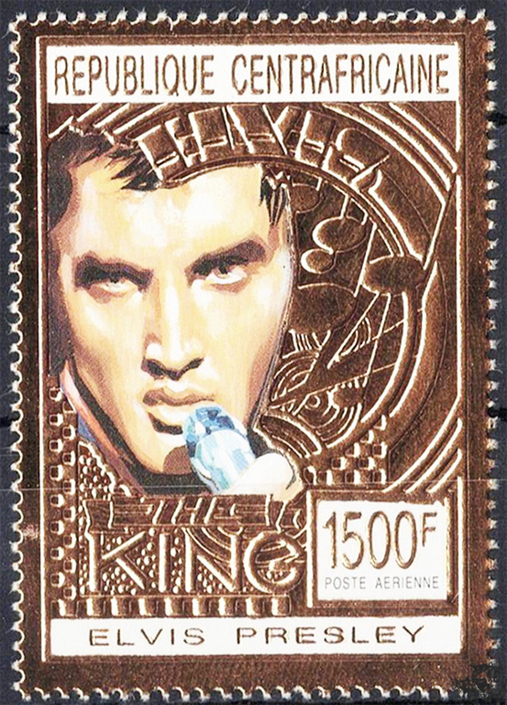 Zentralafrika 1993 ** - 58. Geburtstag von Elvis Presley, Mikrofon
