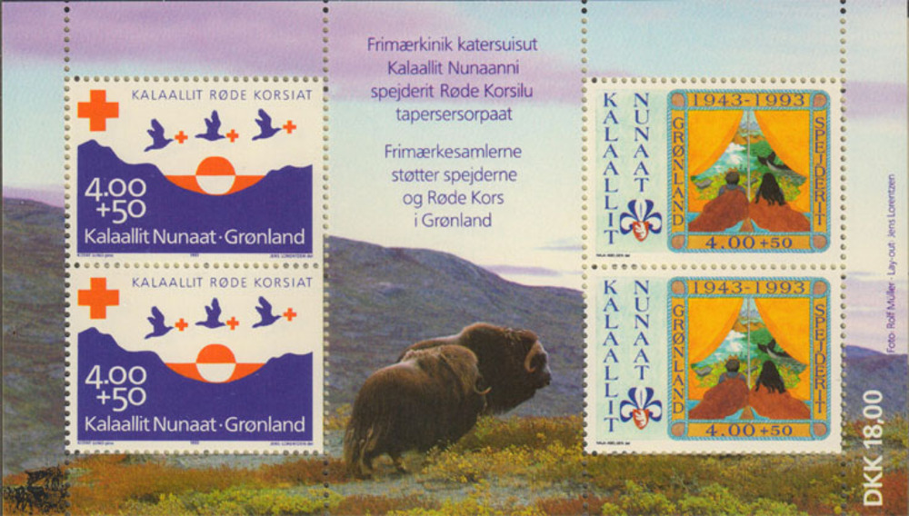 70 Jahre Rotes Kreuz ** 1993, Grönland 70 Jahre Rotes Kreuz ** 1993, Grönland