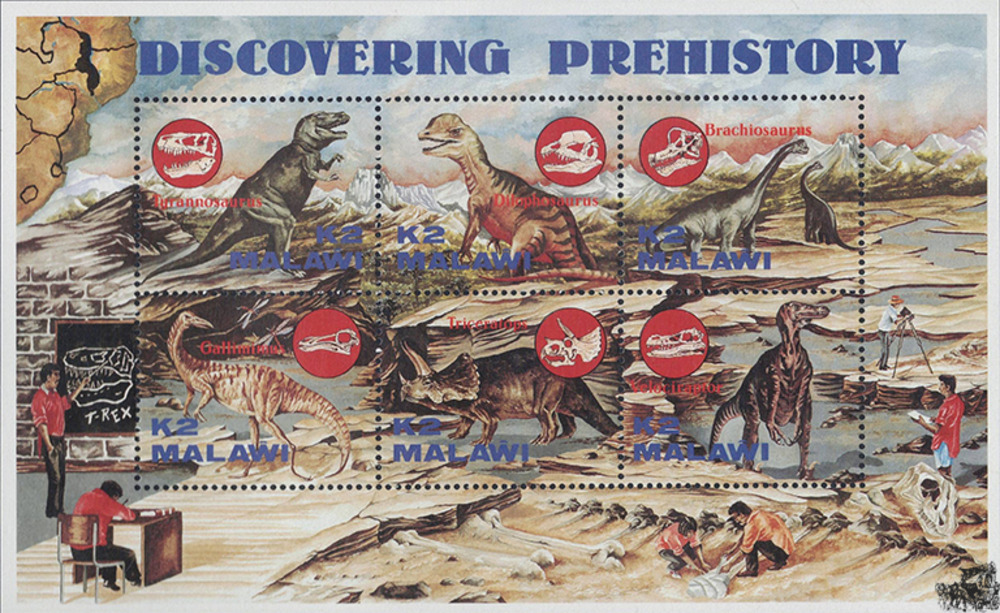 Malawi 1993 ** - Prähistorische Tiere, Tyrannosaurus