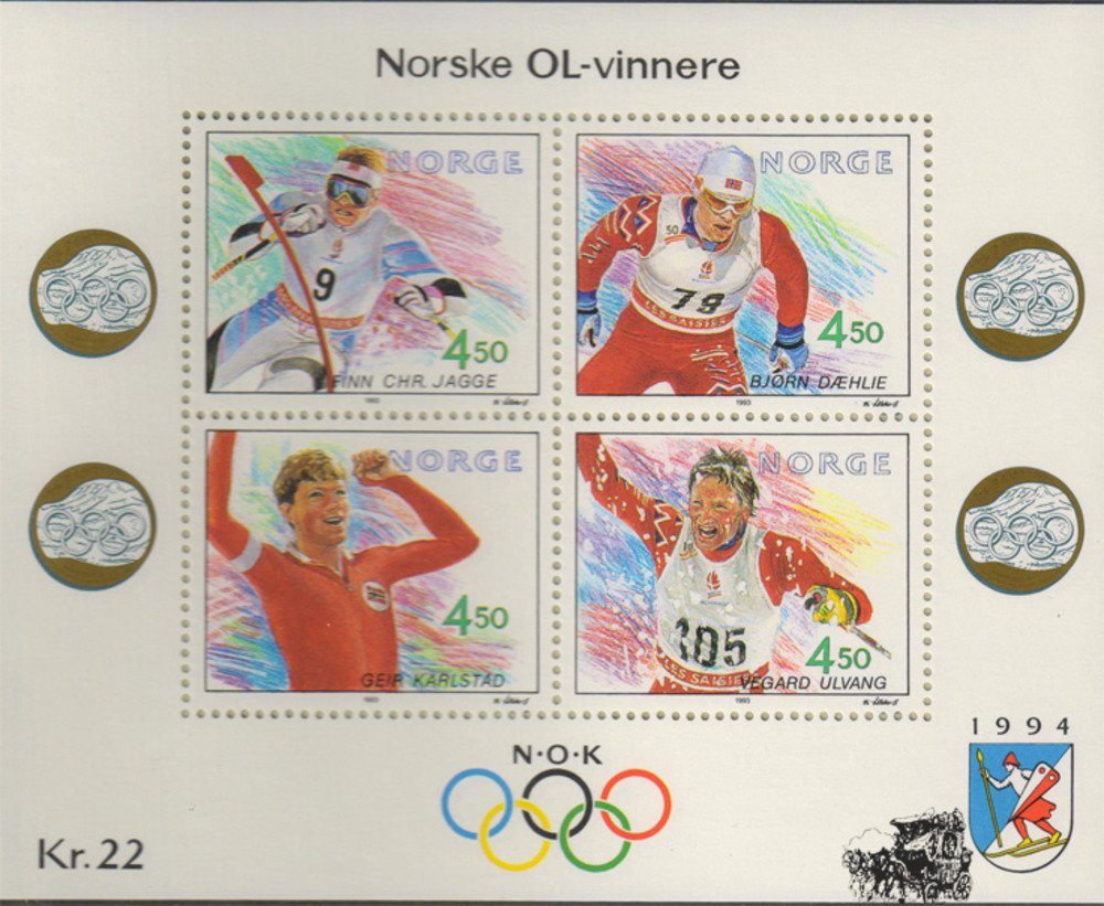 Norwegen ** 1993 - Norwegische Olympiasieger (V). Norwegen ** 1993 - Norwegische Olympiasieger (V).