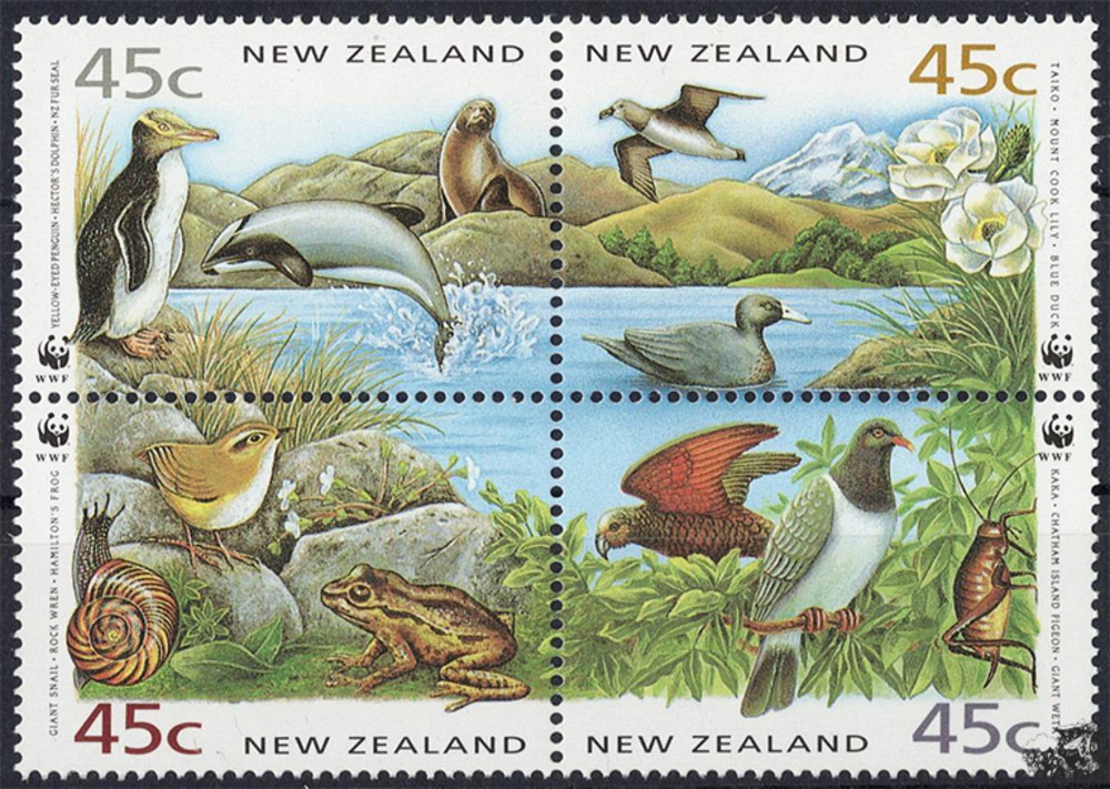 Neuseeland 1993 ** - Weltweiter Naturschutz
