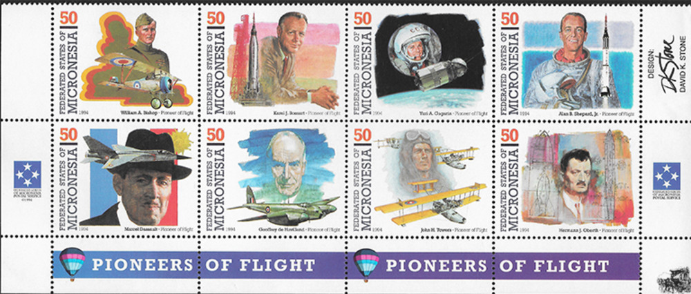Mikronesien 1994 ** - Pioniere der Luft- und Raumfahrt (IV). , Bishop