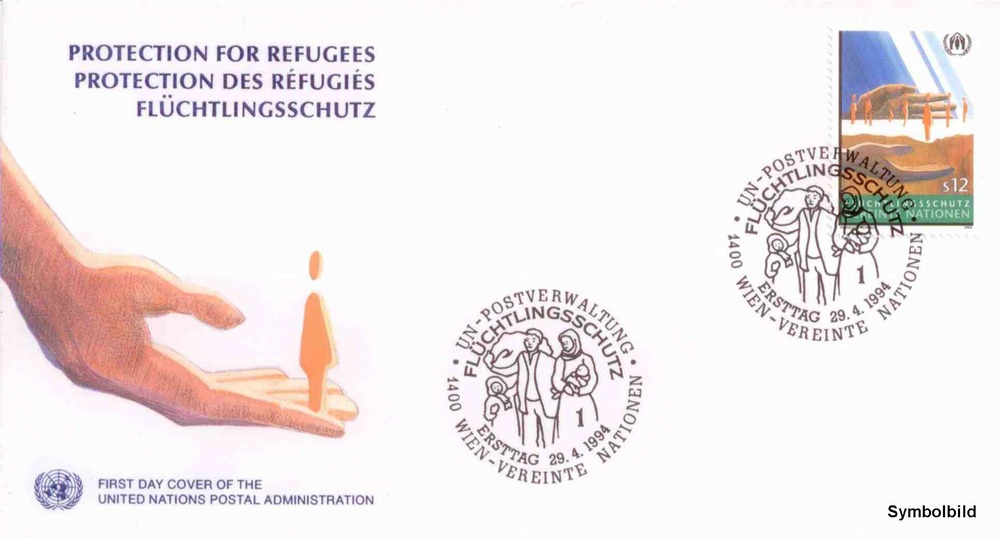 UNO Wien - FDC , ATS 12,00 - UNHCR