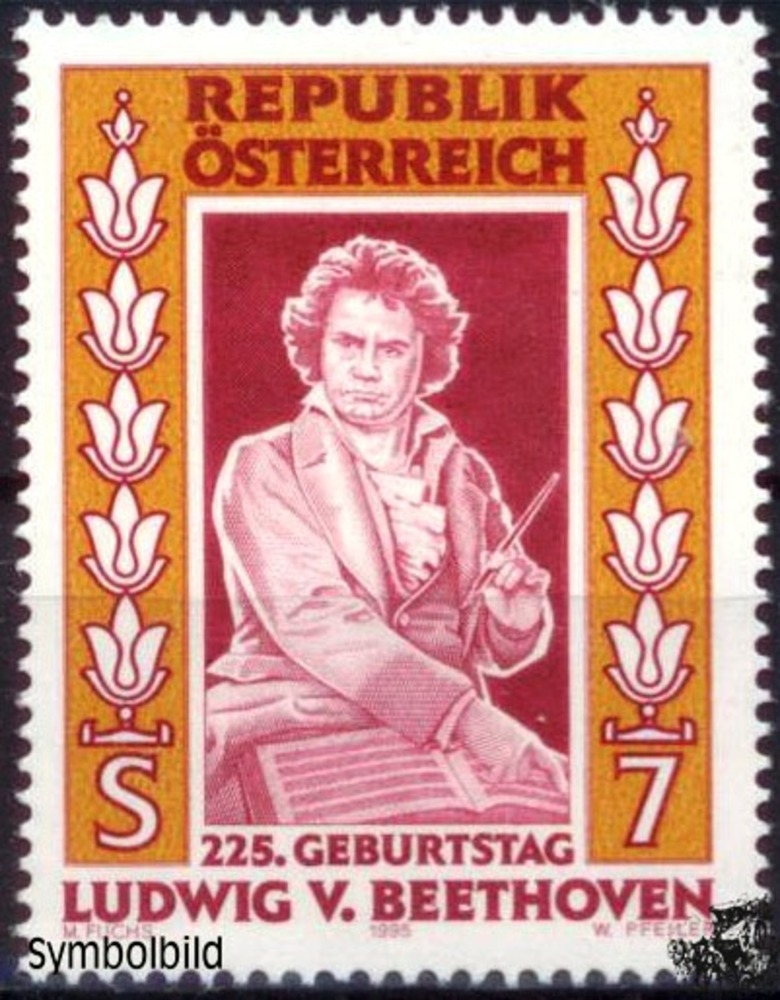 Österreich ** 1995 - 7 Sch., Ludwig van Beethoven