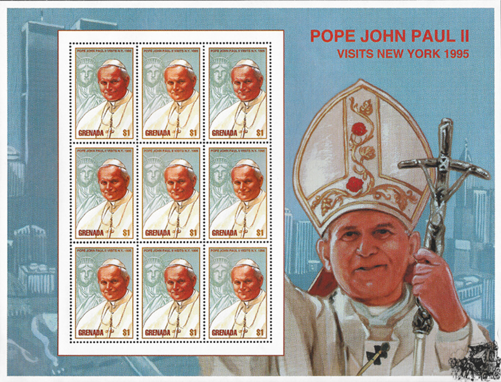 Grenada 1995 ** - Besuch von Papst JohannesPaul II. in New York