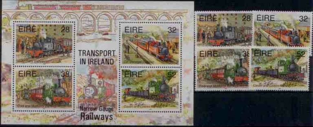 Eisenbahnmarken 1995 Irland Eisenbahnmarken 1995 Irland