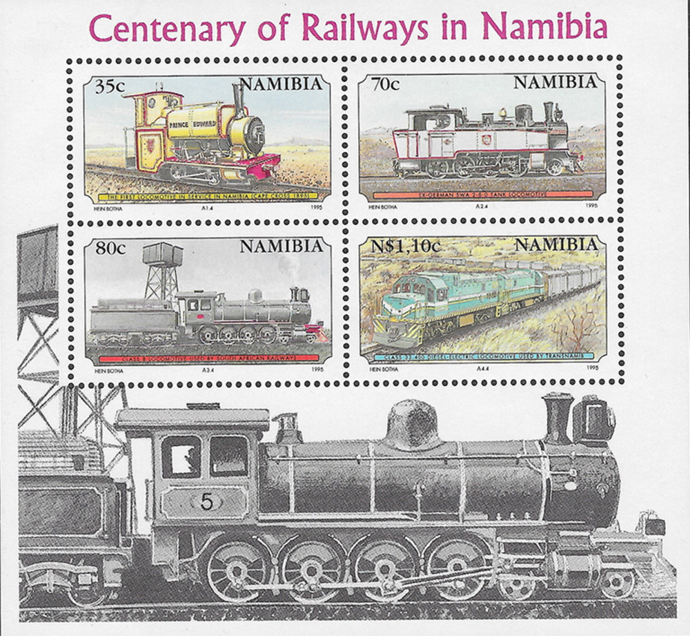 Namibia 1995 ** - 100 Jahre Eisenbahn Namibia 1995 ** - 100 Jahre Eisenbahn