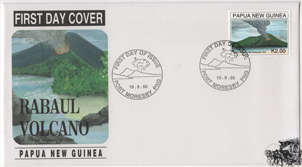 Papua-Neuguinea - Nr. 762 FDC 1. Jahrestag des Vulkanausbruchs bei Rabaul Papua-Neuguinea - Nr. 762 FDC 1. Jahrestag des Vulkanausbruchs bei Rabaul