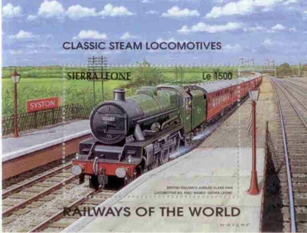 Eisenbahnblock 1995 Sierra Leone Eisenbahnblock 1995 Sierra Leone