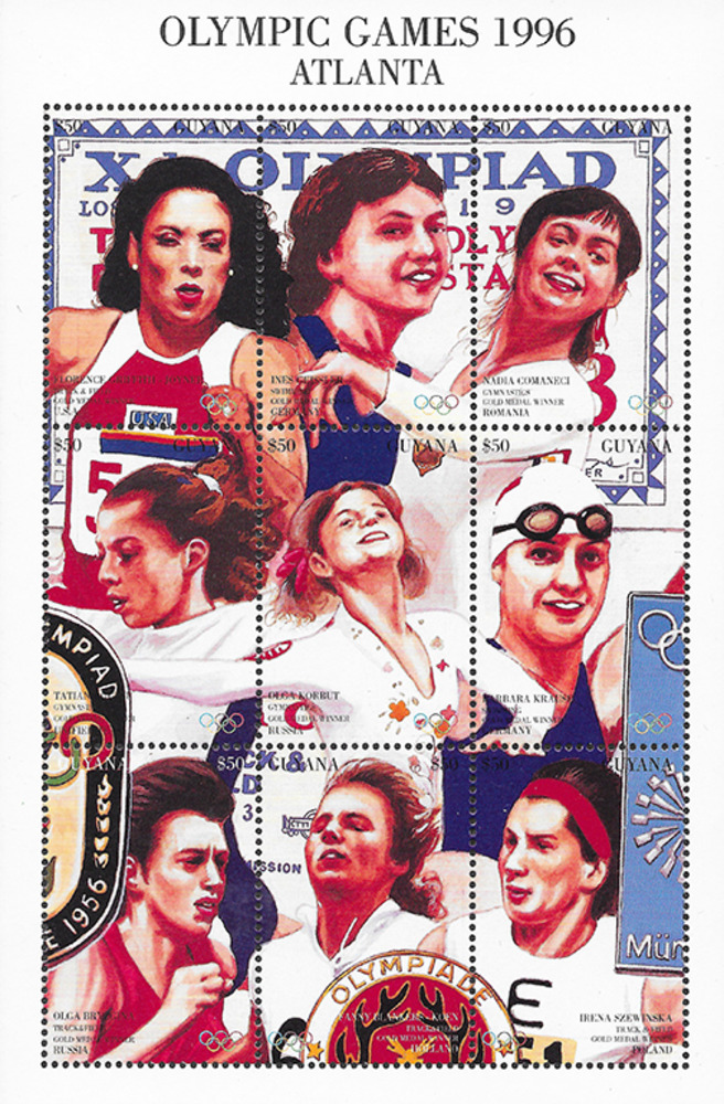 Guyana 1996 ** - Olympische Sommerspiele, Atlanta (III), Florence Griffith-Joyner
