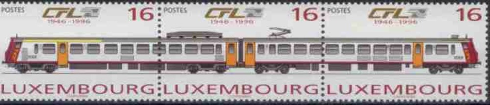 Eisenbahnmarken 1996 Luxemburg Eisenbahnmarken 1996 Luxemburg