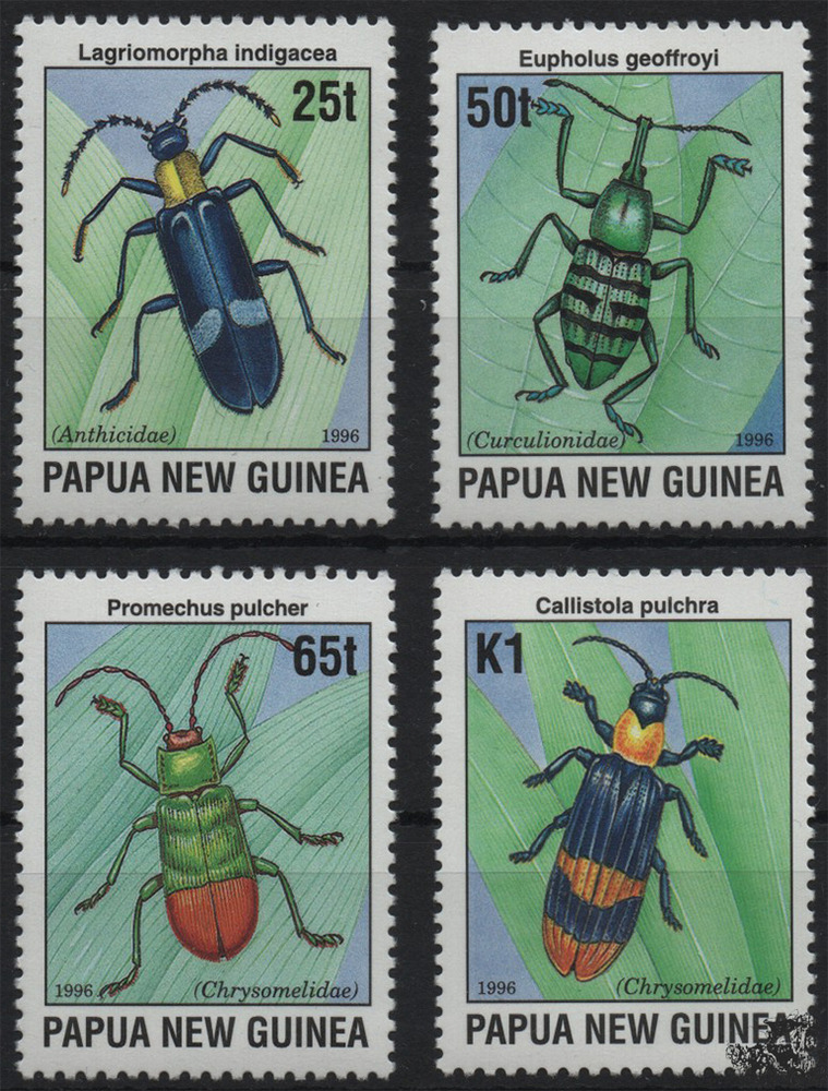 Papua-Neuguinea - Nr. 772-75 ** Käfer Papua-Neuguinea - Nr. 772-75 ** Käfer