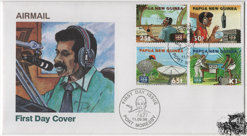 Papua-Neuguinea - Nr. 781-84 FDC 100 Jahre Radio
