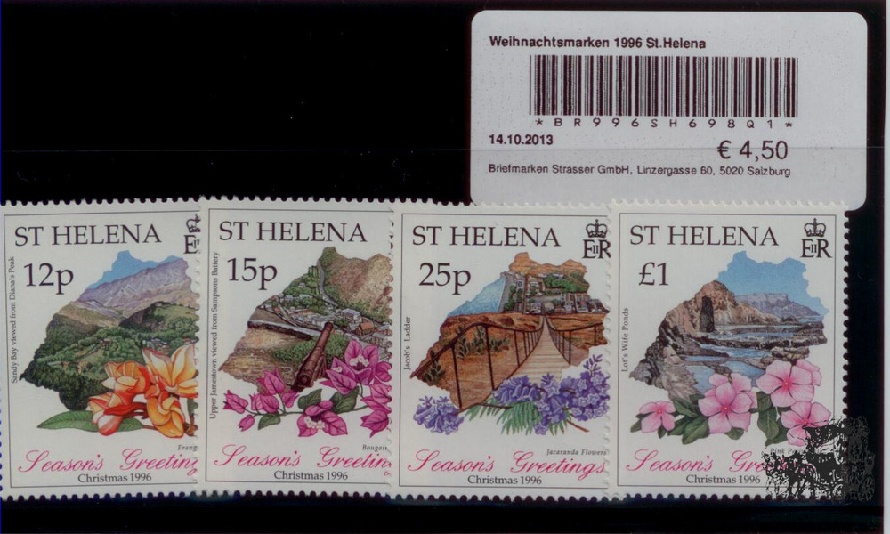 Weihnachtsmarken 1996 St.Helena Weihnachtsmarken 1996 St.Helena