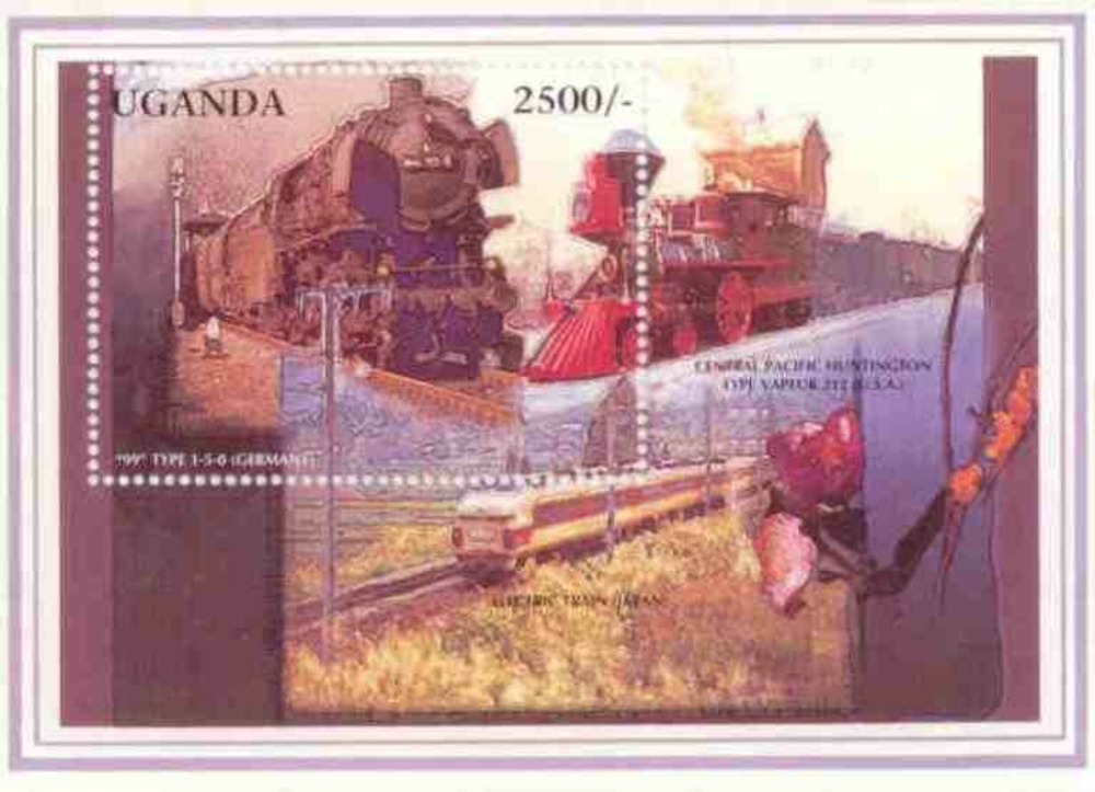 Eisenbahnblock 1996 Uganda Eisenbahnblock 1996 Uganda