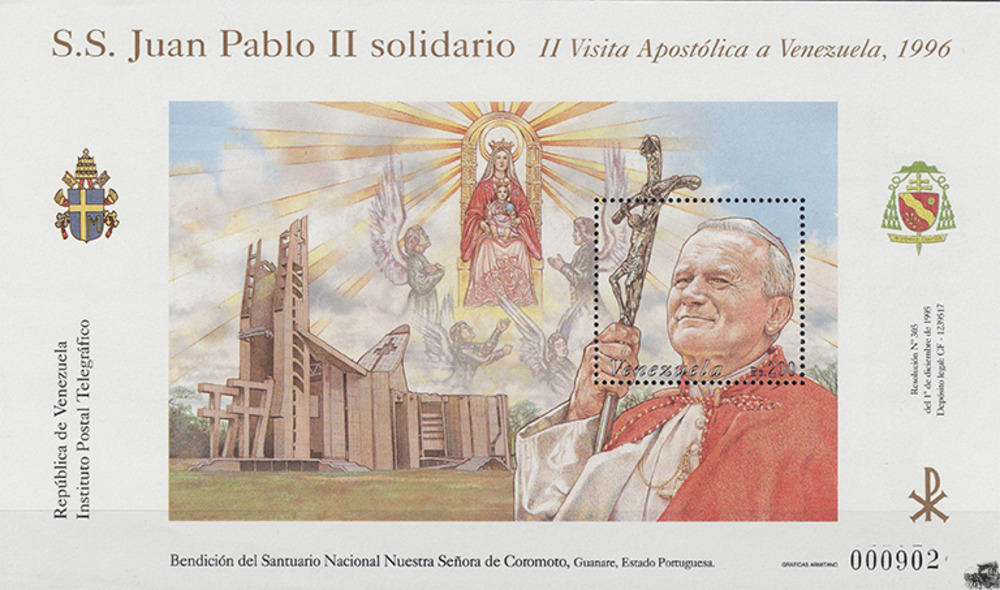 Venezuela 1996 ** - Papst Johannes Paul II. in Venezuela