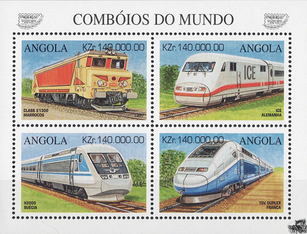 Angola 1997 ** - Eisenbahnen aus aller Welt,  E 1300