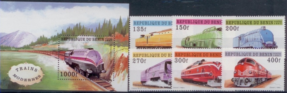 Eisenbahnmarken 1997 Benin Eisenbahnmarken 1997 Benin