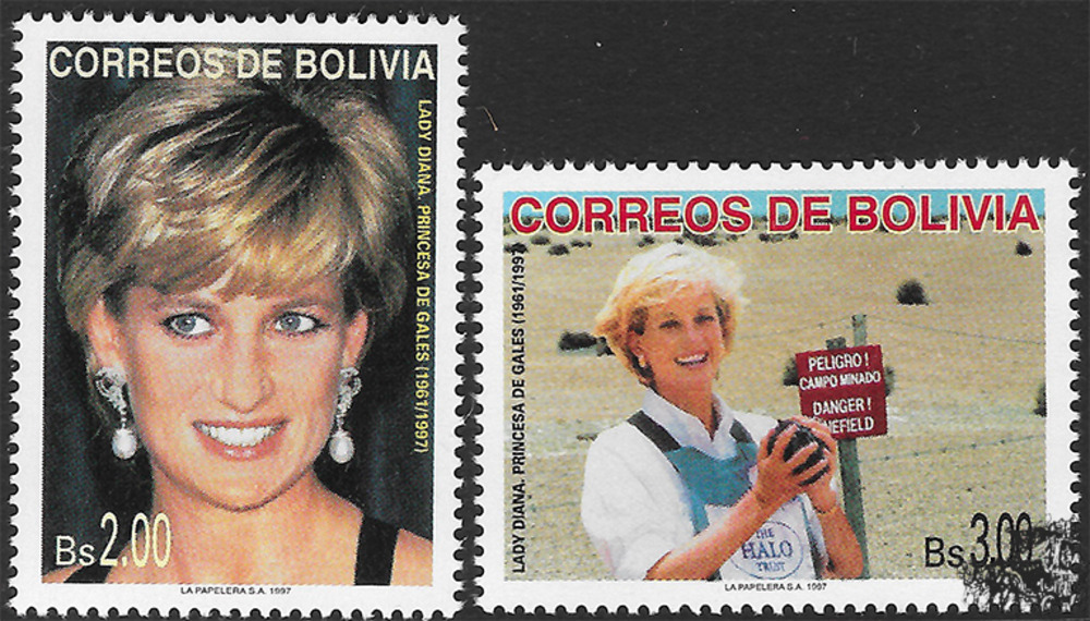 Bolivien 1997 ** - Tod von Prinzessin Diana