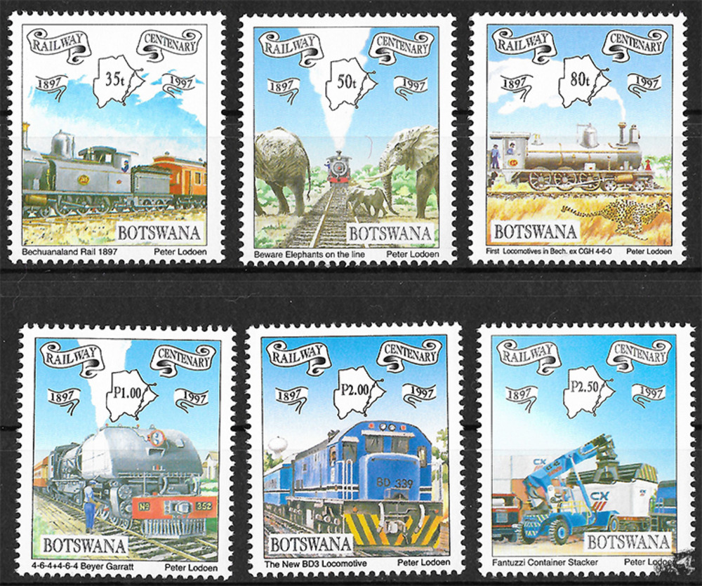 Botswana 1997 ** - 100 Jahre Eisenbahn in Botswana