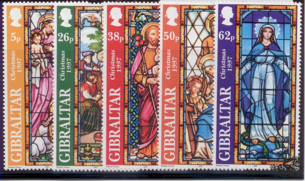Weihnachtsbriefmarken 1997 Gibraltar Weihnachtsbriefmarken 1997 Gibraltar