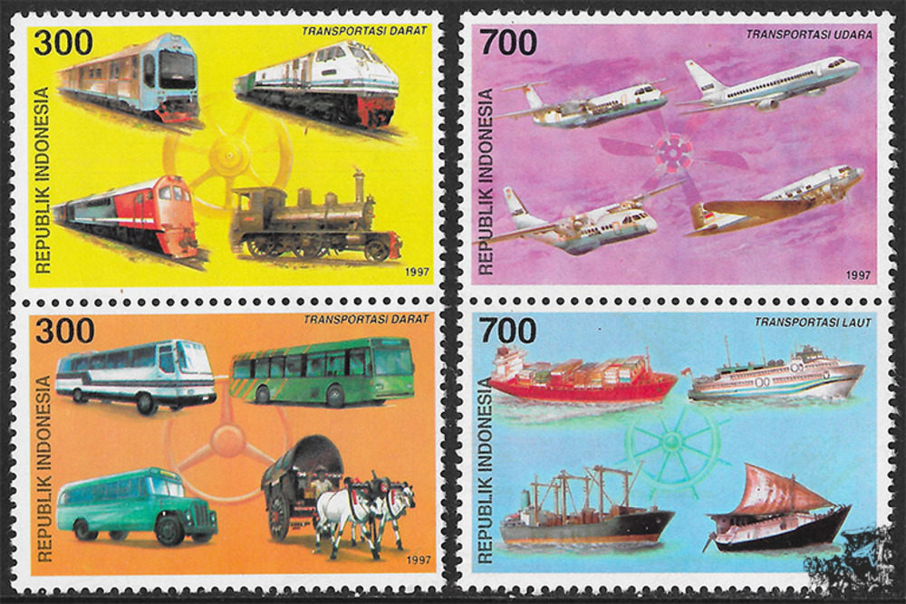 Indonesien 1997 ** - Geschichte der Verkehrsmittel