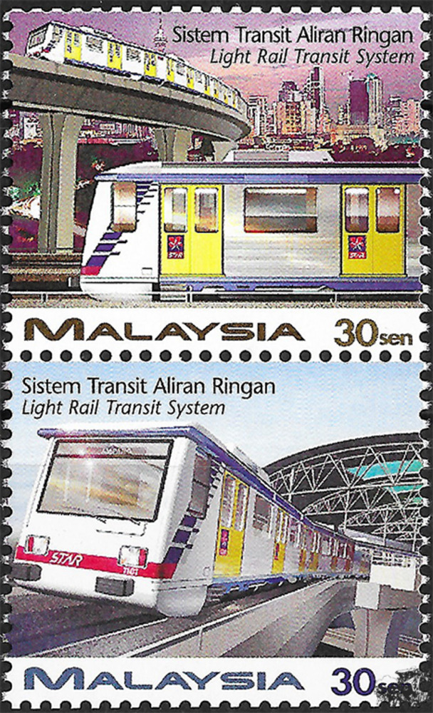 Malaysia 1997 ** - Eröffnung des Light Rail Transit Systems in Kuala Lumpur