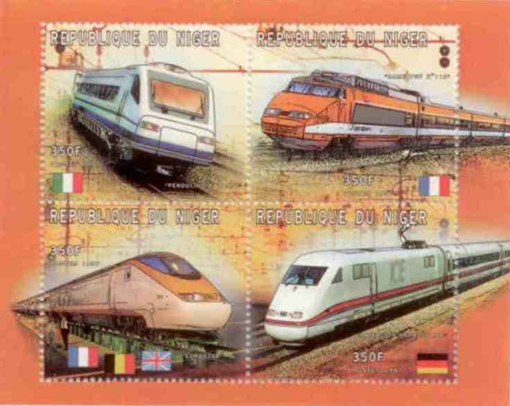Eisenbahnblock 1997 Niger Eisenbahnblock 1997 Niger