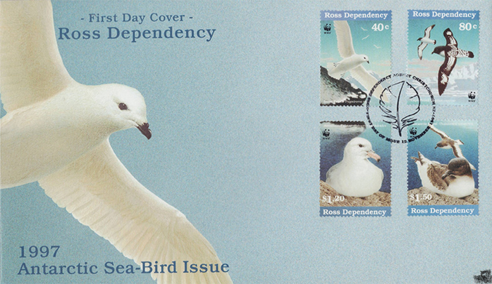 Ross-Gebiet 1997 FDC -Seevögel der Antarktis