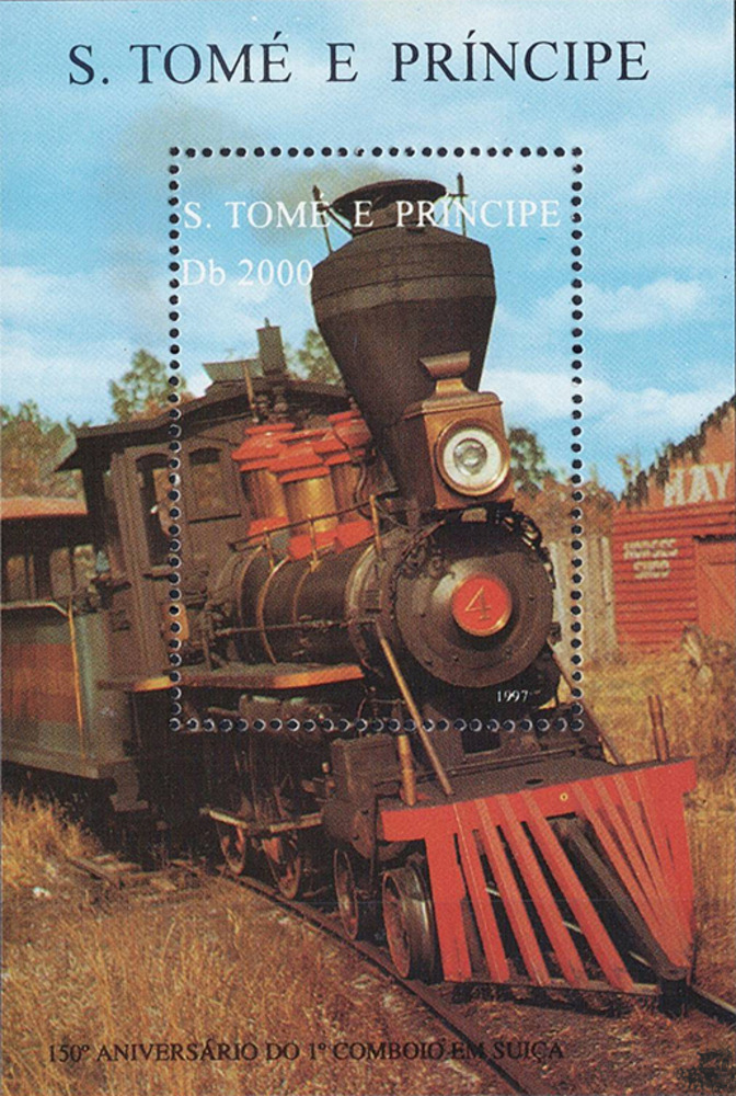 Saó Tomé und Principe 1997 ** - Schwarz-rote Dampflok
