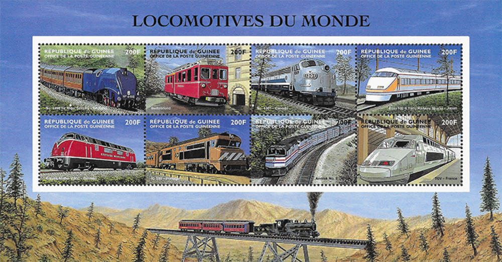 Guinea 1998 ** - Lokomotiven aus aller Welt, Sir Nigel Guinea 1998 ** - Lokomotiven aus aller Welt, Sir Nigel