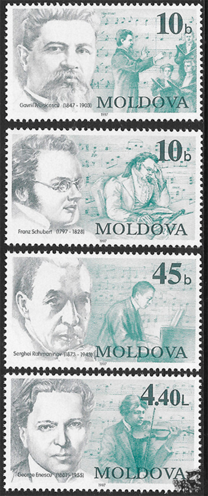 Moldawien 1998 ** - Bekannte Komponisten