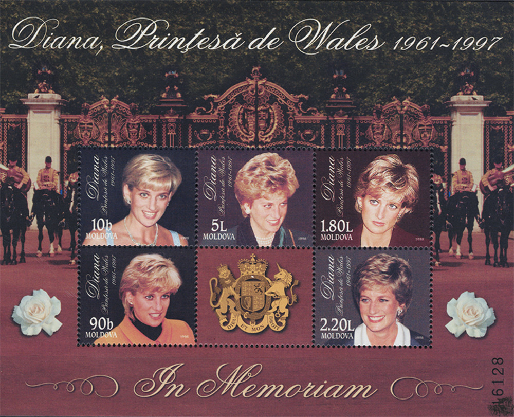 Moldawien 1998 ** - 1. Todestag von Prinzessin Diana