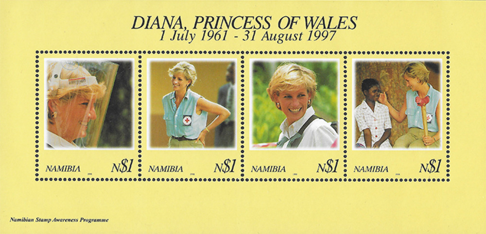 Namibia 1998 ** - Tod von Prinzessin Diana (1997) Namibia 1998 ** - Tod von Prinzessin Diana (1997)