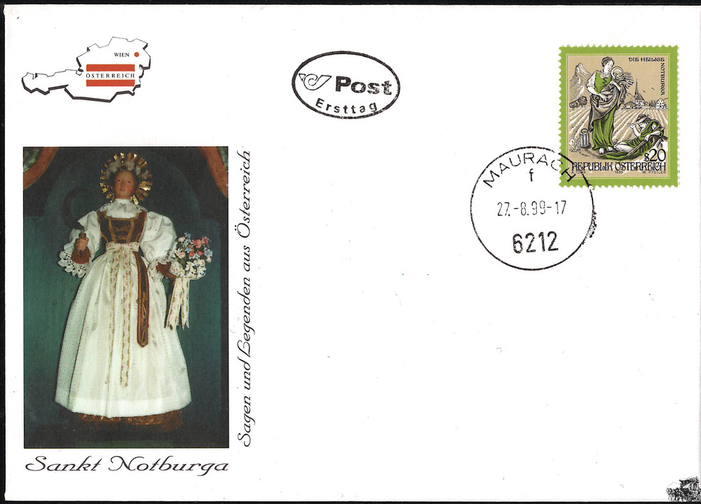 Österreich FDC 1999 - 20 S Sagen und Legenden aus Österreich Österreich FDC 1999 - 20 S Sagen und Legenden aus Österreich