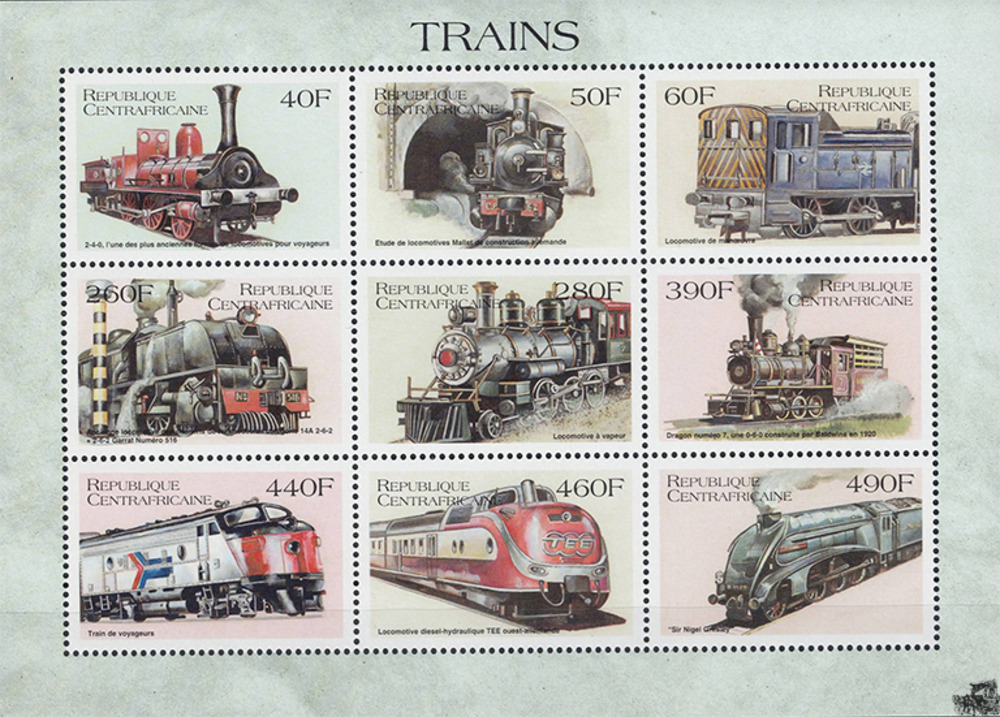 Zentralafrika 1999 ** - Lokomotiven aus aller Welt, Personenzuglokomotive