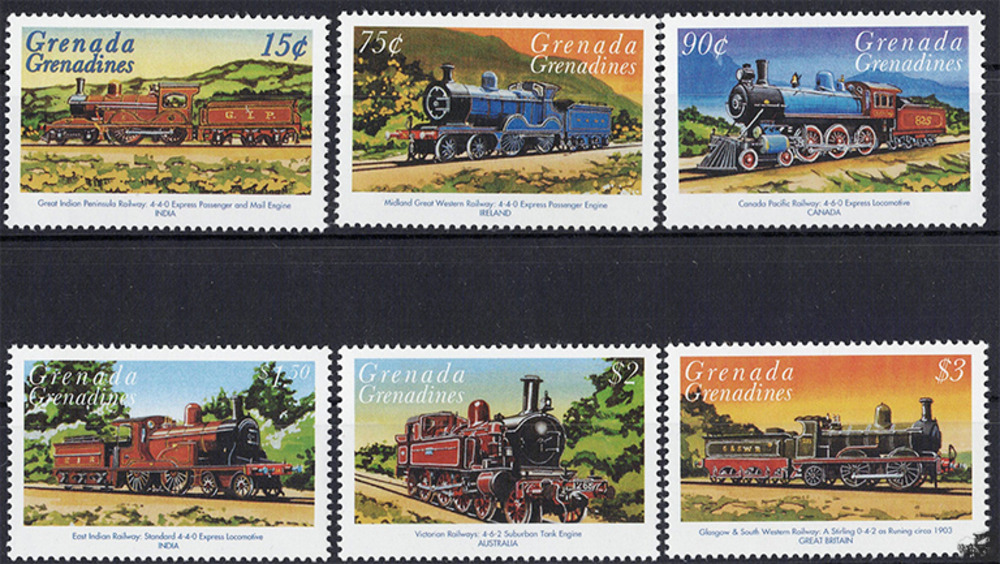 Grenada-Grenadines 1999 ** - Lokomotiven aus aller Welt, Great Indian Peninsula Railway