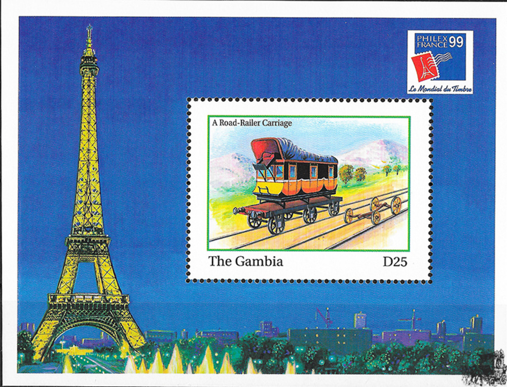 Gambia 1999 ** - Wagenkasten einer Kutsche mit verschiedenen Fahrgestellen