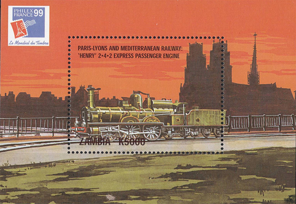 Sambia 1999 ** - Lokomotive der PLM-Bahn