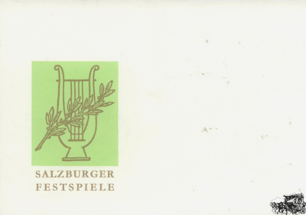 Empty envelope Salzburg Festival Empty envelope Salzburg Festival