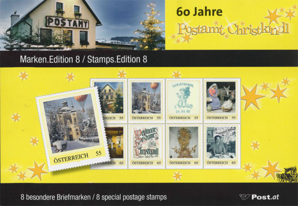 60 Jahre Postamt Christkindl, Marken.Edition 8 60 Jahre Postamt Christkindl, Marken.Edition 8